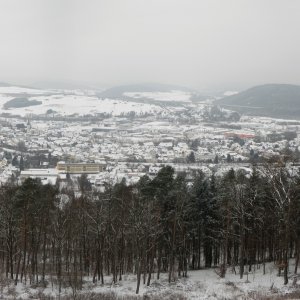 Panoramabild meiner Heimat im Winter