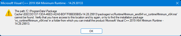 Fehler zu vc_runtimeMinimum_x64.msi (2).png