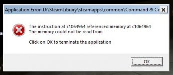 Command & Conquer Alarmstufe Rot, Gegenschlag und Vergeltungsschlag Fehlermeldung.JPG