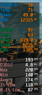 7900xt first run mit Spulenfiepen cap fps 120 uncap Vsync FSR OFF.png