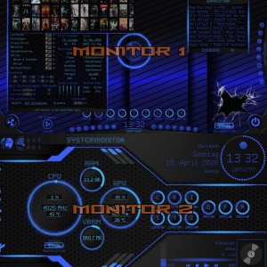 Medium 'New Desktop für 2 Monitore' im Album 'Rainmeter'