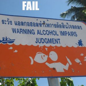 fail owned drunk drown fail