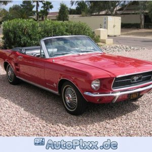 1967 ford mustang convertible front