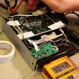 Probemessen am Stecker +12V