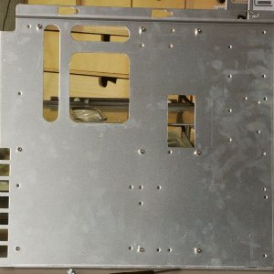 Mainboardtray ausgebaut