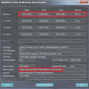 DDR3L 1866 (1,35v) @ 3930K Quad Channel