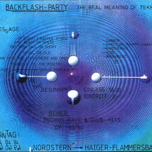 Flyer Backflash Party, 24.04.1994 (6 Tage vor der Mayday Rave-Olympia)