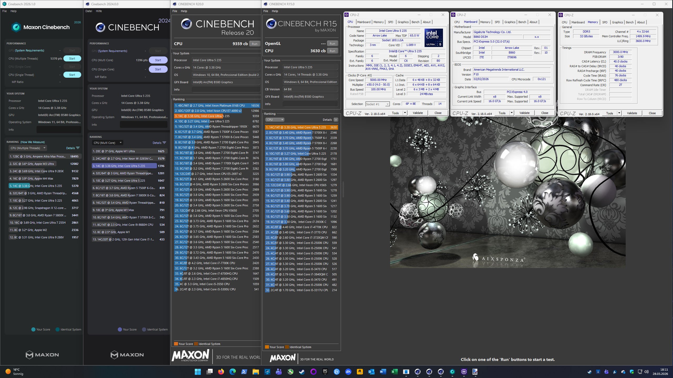 CineBench_R15_R20_2024_2026_Benchmark-Vergleich_Ryzen5700X_Core225_Core235