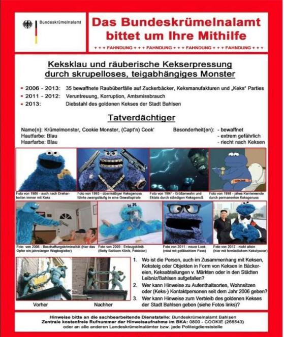Diebstahl des goldenen Leibnizkekses 2013