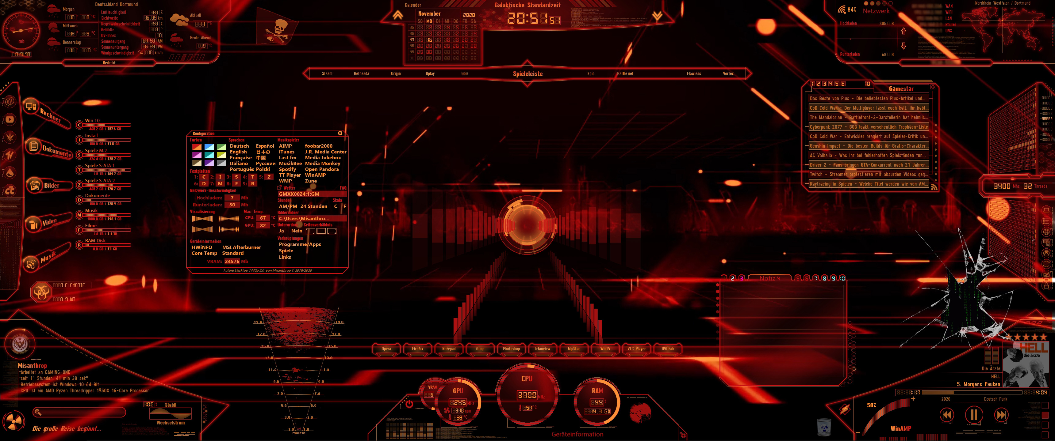 Future Desktop für 3440 * 1440