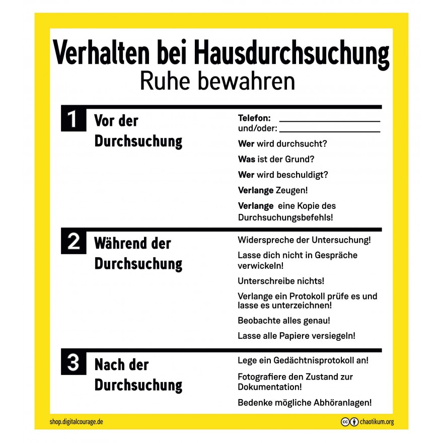 HausdurchsuchungChaotikum